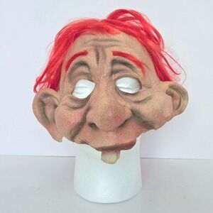 Paper Magic Group PMG Halloween Mask Adult OS Red Hair Old Man Troll Creepy 2008